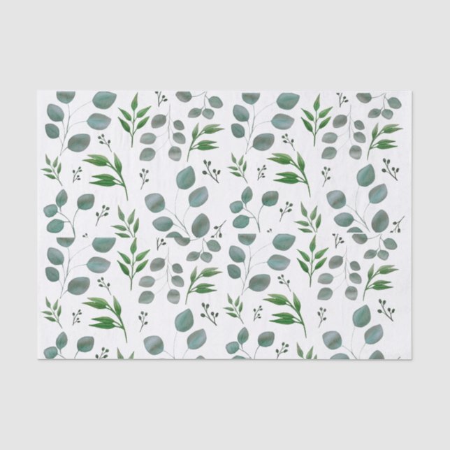 Papier Mousseline Feuilles de l'eucalyptus (Recto)