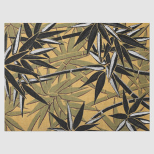 Papier Mousseline Feuilles en bambou dans un emballage cadeau
