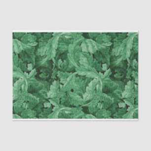 Papier Mousseline Feuilles verts (par William Morris)