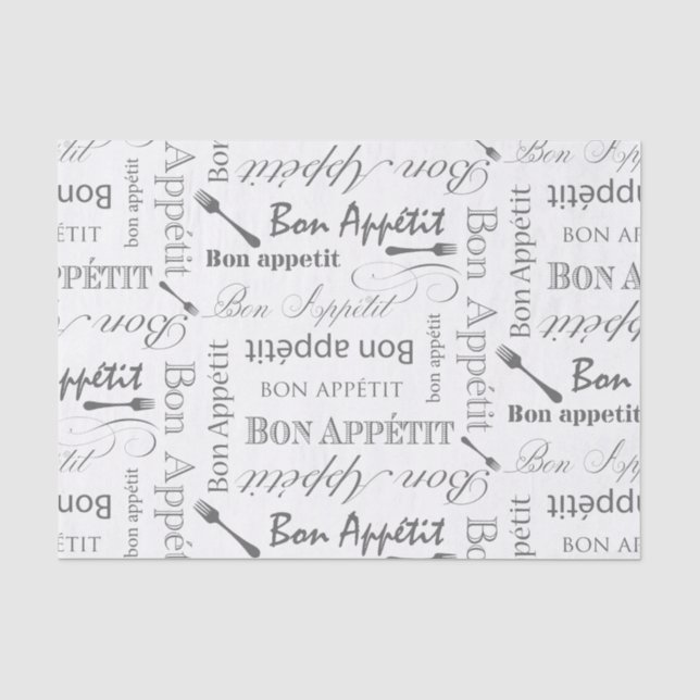 Papier Mousseline Fève gastronome Appetit du motif de l'amant (Recto)