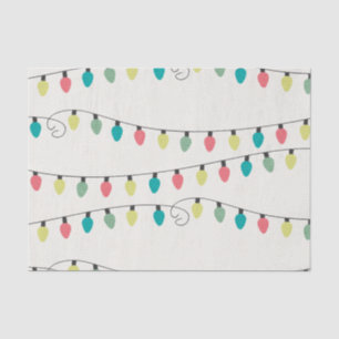 Papier Mousseline Ficelle de Noël de motif de lumières