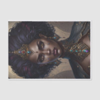 Fierce Warrier Queen African American Decoupage