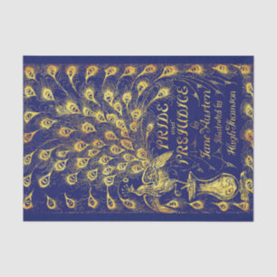 Papier Mousseline Fierté et préjugé Bleu Peacock Livre couverture