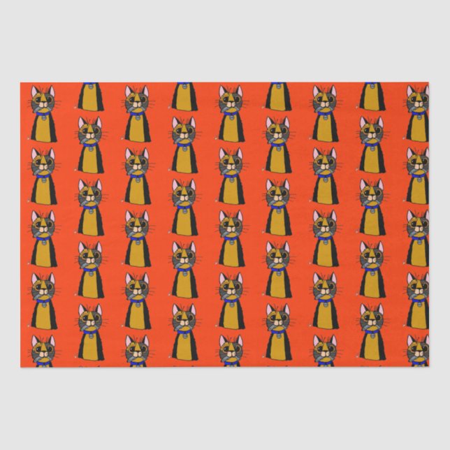 Papier Mousseline Figaro le chat Tissue Paper (Recto)