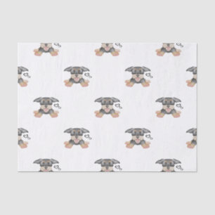 Papier Mousseline Fil mignon Haired Dachshund Chien de saucisse