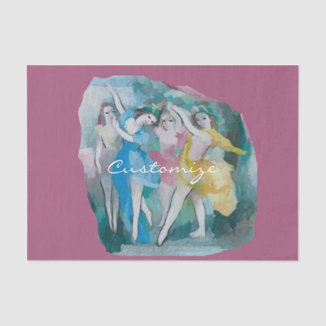 Papier Mousseline Fille Ballerina Dancers Thunder_Cove (Recto)