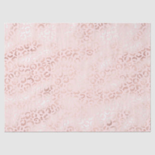 Papier Mousseline Fille Pink Glam Leopard Animal Anniversaire