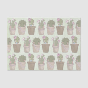 Papier Mousseline Filles Cactus mignonnes portant Motif bijoux
