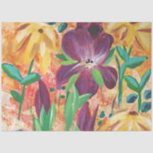 Fire and Iris tissue paper