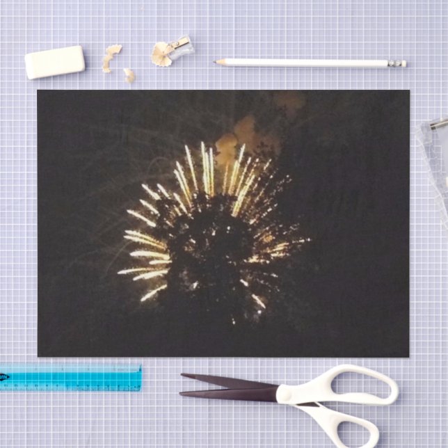 Papier Mousseline Fireworks 10 papier de tissu (Artisanat)