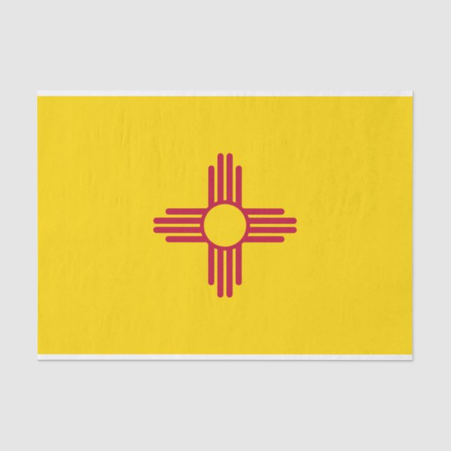 Papier Mousseline Flag du Nouveau-Mexique (Recto)
