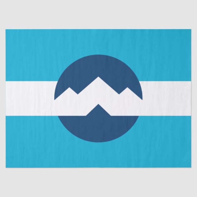 Papier Mousseline Flag of Ogden, Utah (Recto)