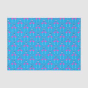 Papier Mousseline Flamants roses lesbiennes de Noël Flamant rose Bel