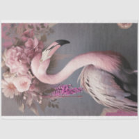 Flamboyant Oiseau Flamant et Art Floral
