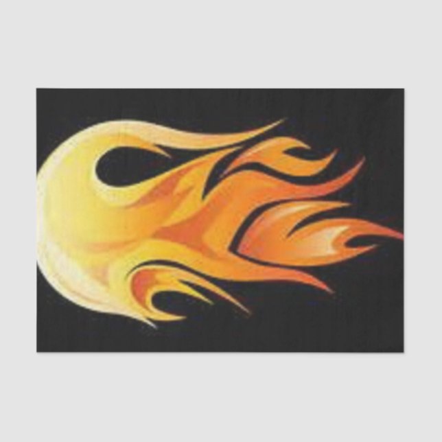 Papier Mousseline Flammes (Recto)