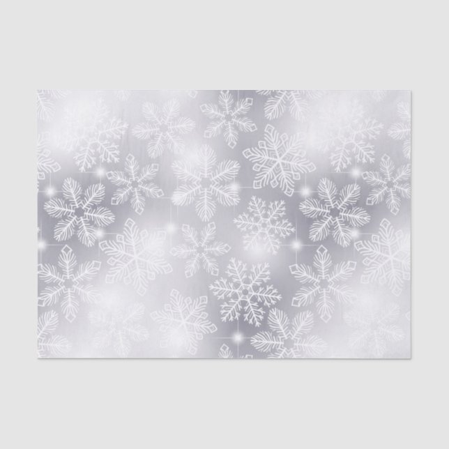 Papier Mousseline Flammes de neige et lumières (Recto)
