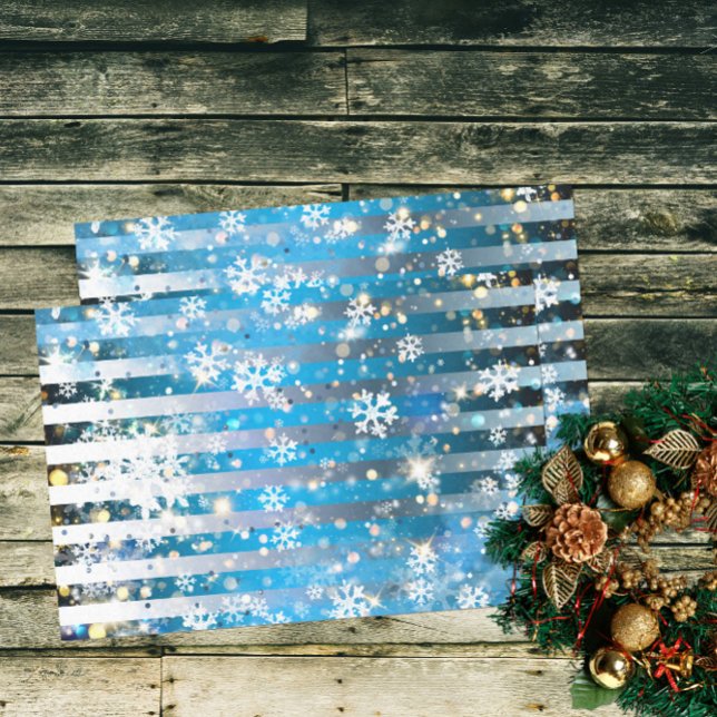Papier Mousseline Flammes de neige Étincelles et lumières sur les ba (Créateur téléchargé)