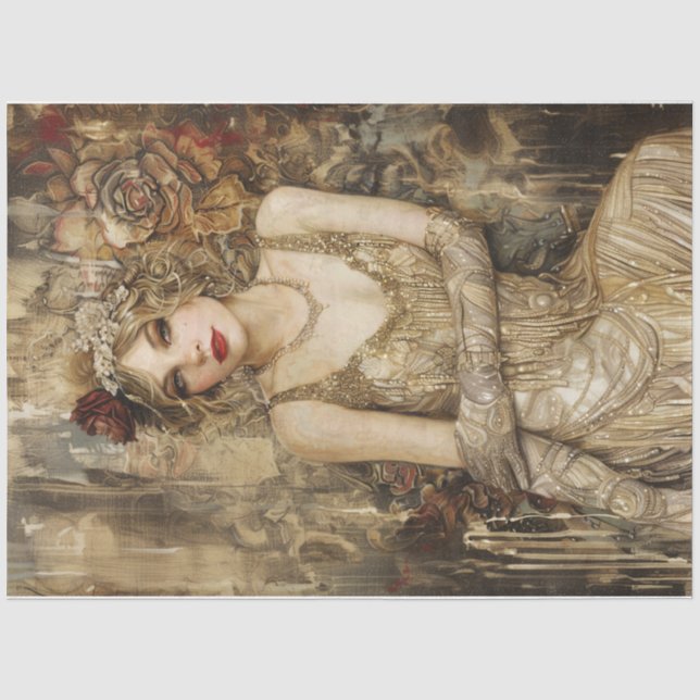 Papier Mousseline Flapper girl 2 (Recto)