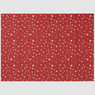 Papier Mousseline Flèche de neige rouge et blanc