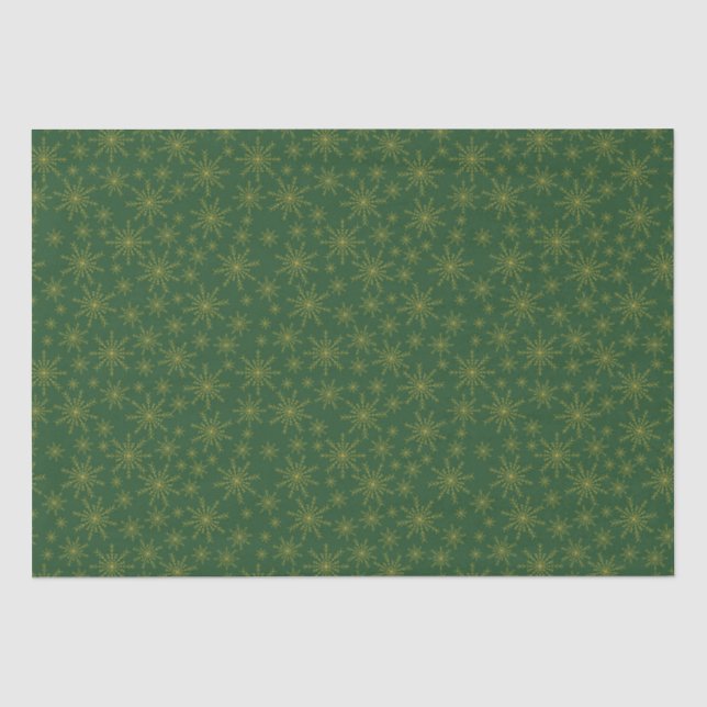 Papier Mousseline Flèche-neige en or (Recto)