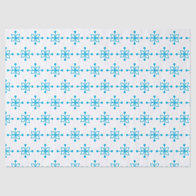 Papier Mousseline Flèches bleues (Recto)