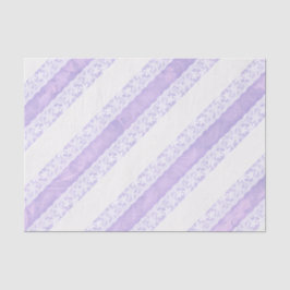 Papier Mousseline Fleur blanc dentelle violet tissu cadeau mariage