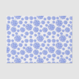 Papier Mousseline Fleur Chicorée Bleue