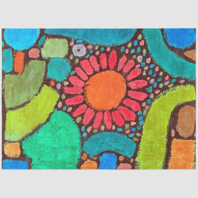 Papier Mousseline Fleur dans la vallée, Klee (Recto)