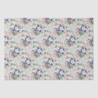 Papier Mousseline Fleur d'Apple (Haze Aqua)