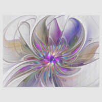 Fleur d'art Abstrait, énergique et coloré