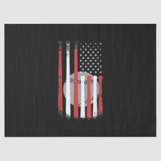 Papier Mousseline Fleur de baseball Patriotique 4 juillet Independen