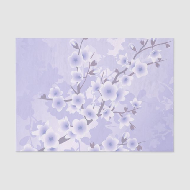 Papier Mousseline Fleur de cerisier pourpre (Recto)
