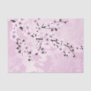 Papier Mousseline Fleur de cerisier rose Dusky Asie Floral