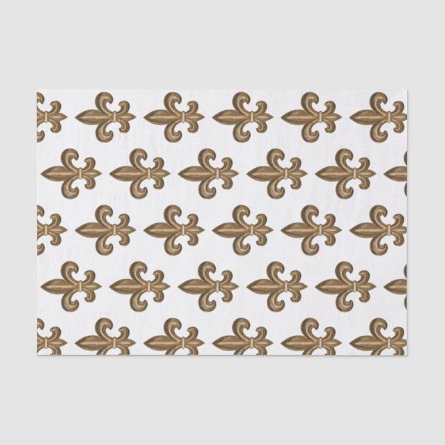Papier Mousseline Fleur de Lis Crest (Recto)