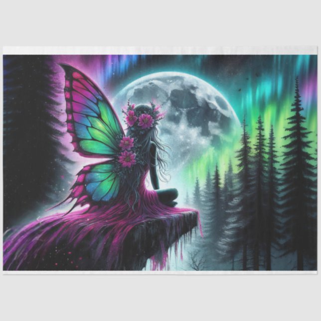 Papier Mousseline Fleur de lune (Recto)