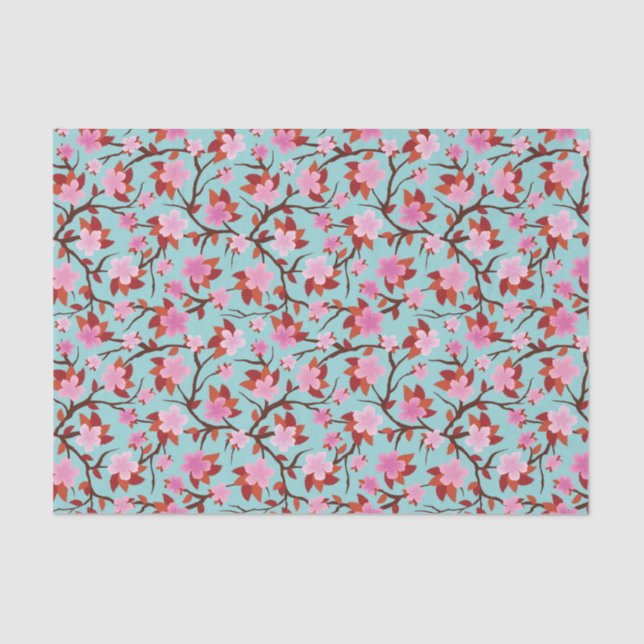 Papier Mousseline Fleur de Sakura (Recto)