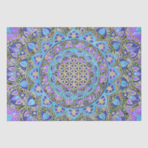 Papier Mousseline Fleur De Vie - Mandala India Style 2