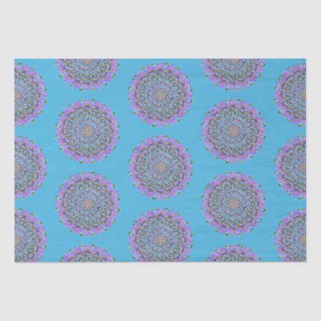 Papier Mousseline Fleur De Vie - Mandala India Style 2 (Recto)