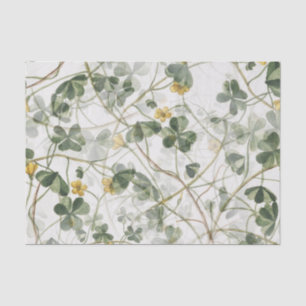 Papier Mousseline Fleur Jaune Vert Clocher Floral Découpage