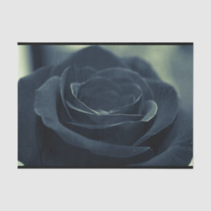 Papier Mousseline Fleur noire Rose Vibe gothique foncé