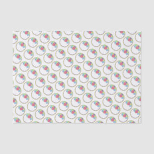 Papier Mousseline Fleur ronde Gelée Mariage Anniversaire Gâteau
