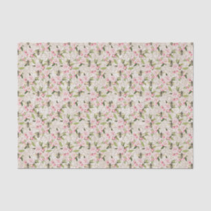 Papier Mousseline Fleur rose d'abeille
