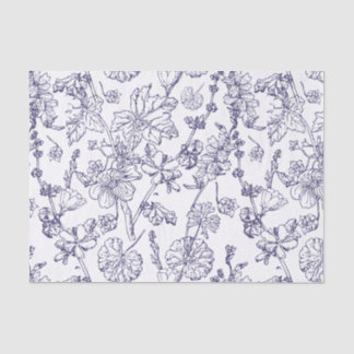 Papier Mousseline Fleur sauvage Cosmétique Médical Mallow Dessiné À 
