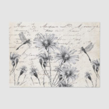Fleur sauvage de script français Dragonfly Decoupa