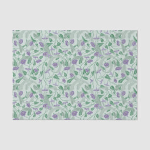 Papier Mousseline Fleur violet victorienne Ivy Flore décorative