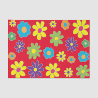 Papier Mousseline Fleurs