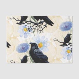 Papier Mousseline Fleurs à l'aquarelle Fleurs Raven Botanicals