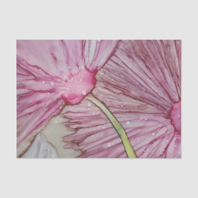 Papier Mousseline Fleurs Collection Papier Tissu (Recto)