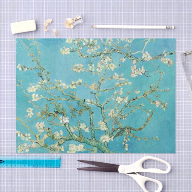 Papier Mousseline Fleurs d'amandes | Vincent van Gogh (Artisanat)