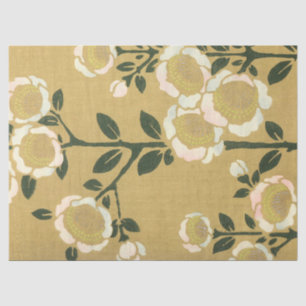 Papier Mousseline Fleurs d'anémones blanches